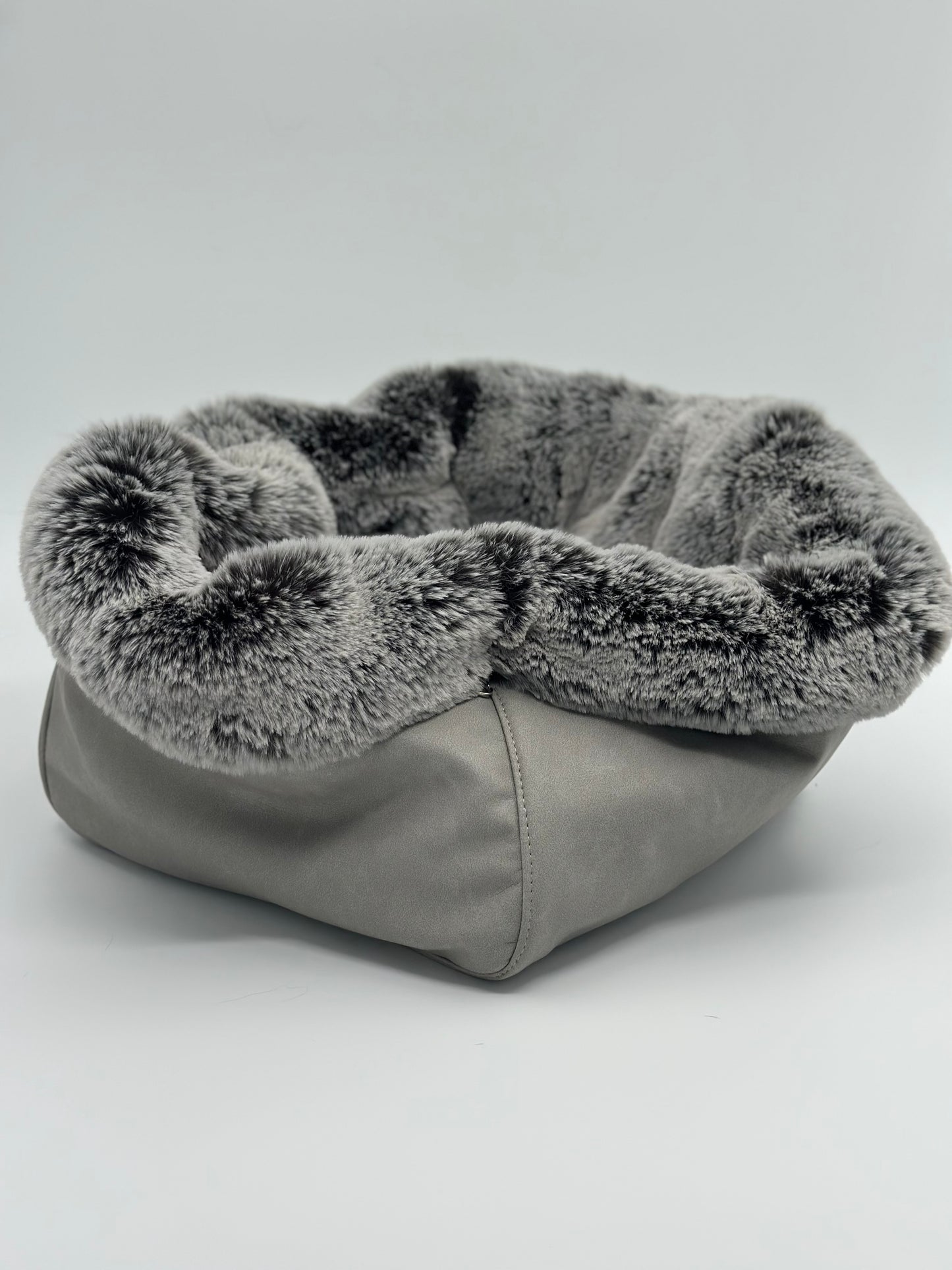 Hundetasche Weekender platingrey-wildberry, salt & pepper Inlay
