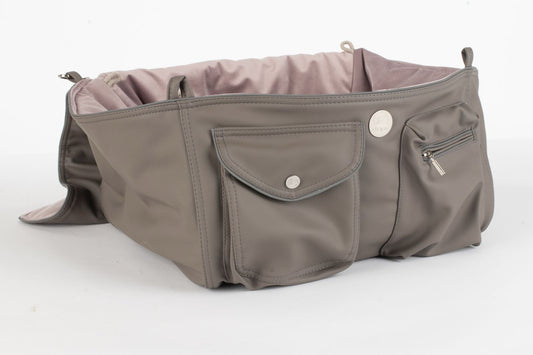 Bolso de viaje para perros Weekender [[ Dark Taupe - Dusty Rose ]]