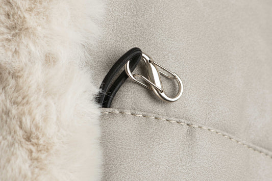 Hundetasche Weekender ice-dustyrose, salt & pepper Inlay