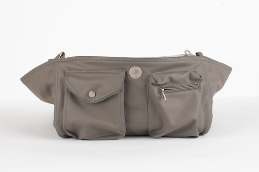 Hundetasche Weekender platingrey-dustyrose, salt & pepper Inlay