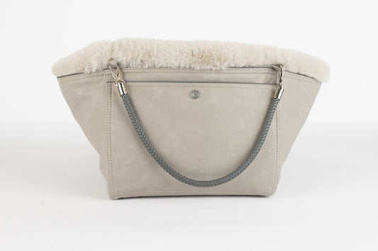 Hundetasche Weekender platingrey-iceblue, silverstone Inlay
