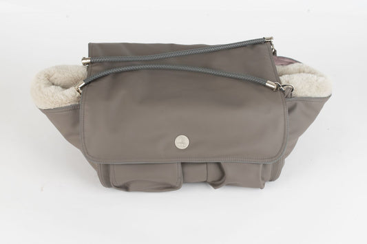 Hundetasche Weekender taupe-dustyrose, silverstone Inlay