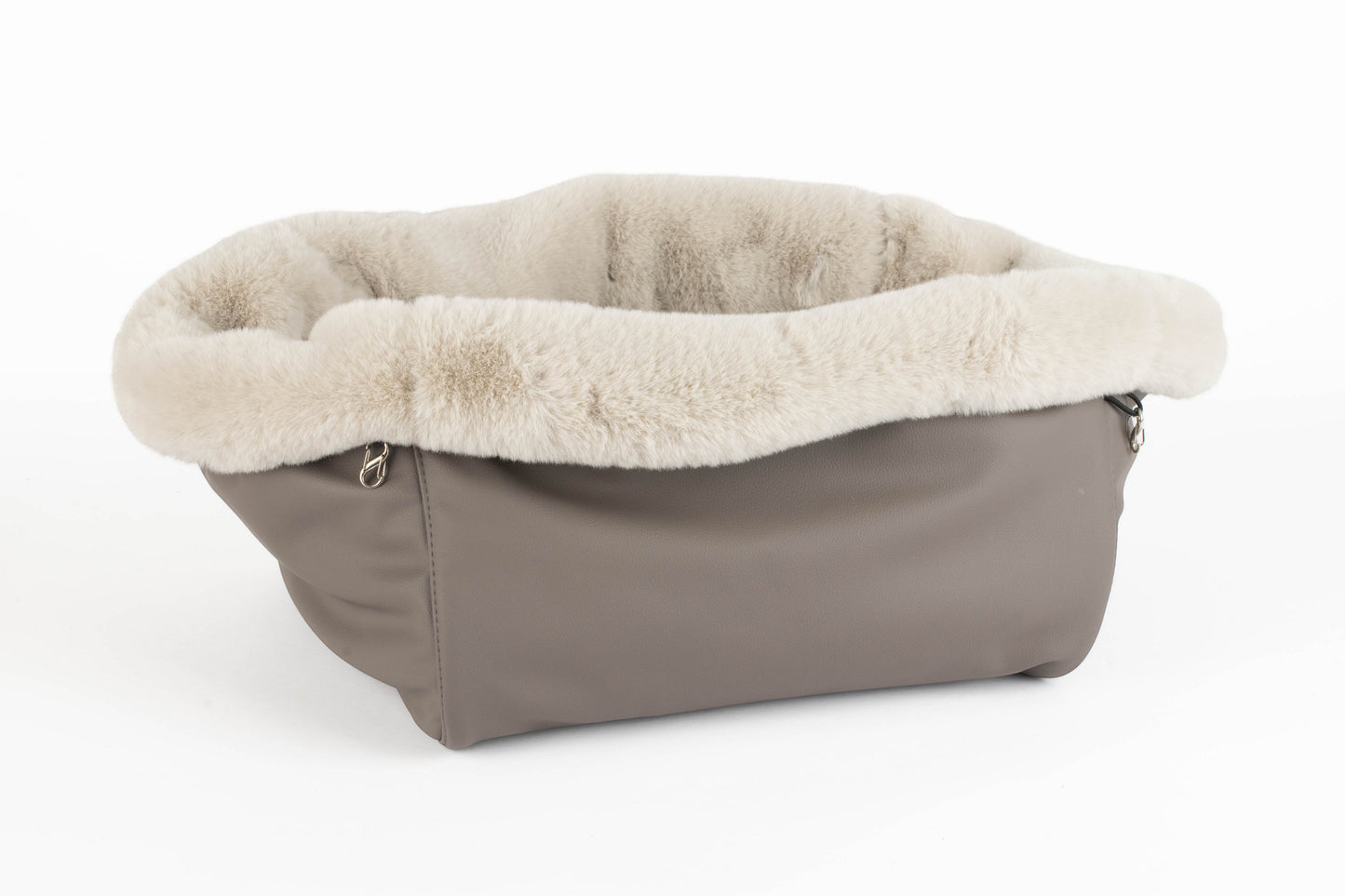 Hundetasche Weekender taupe-iceblue, silverstone Inlay