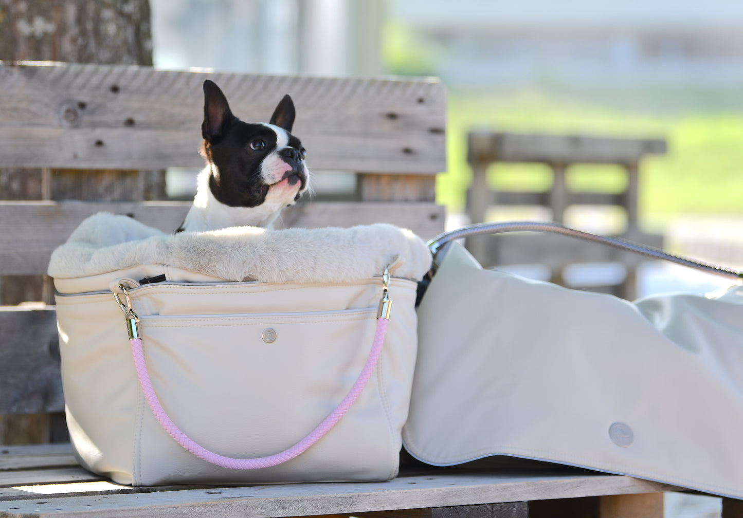 Hundetasche Weekender ice-wildberry, silverstone Inlay