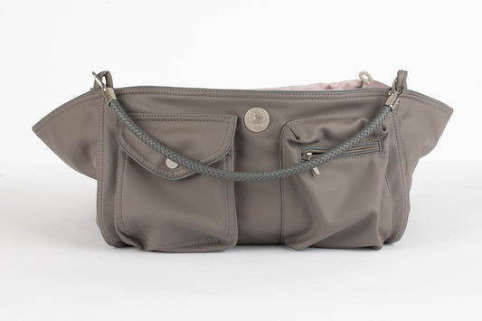 Bolso de viaje para perros Weekender [[ Dark Taupe - Dusty Rose ]]
