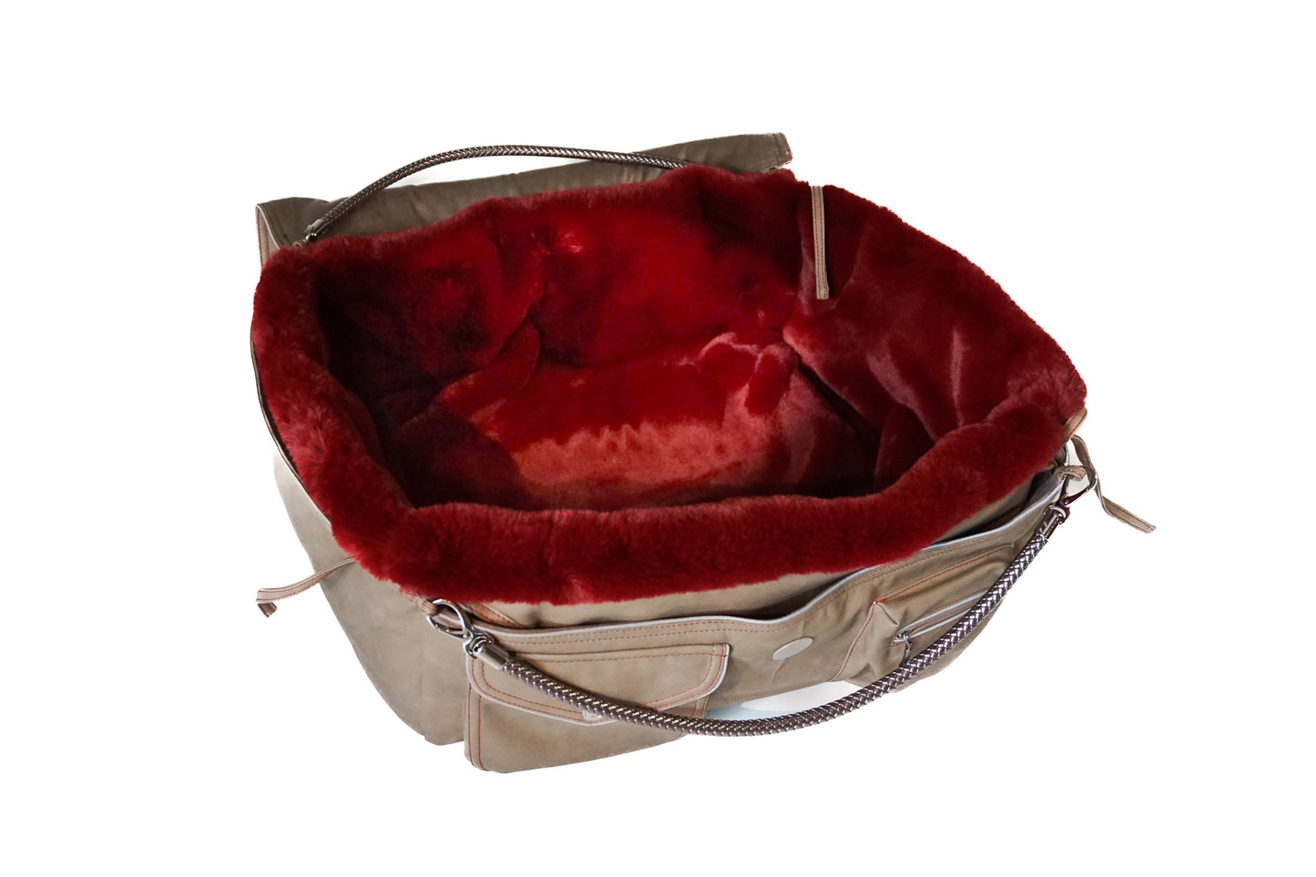 Bolsa de transporte para perros Weekender 4Seasons [[ Color: sandy red, Talla: M ]]