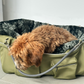 Bolsa de transporte para perros Weekender 4Seasons, verde musgo, M