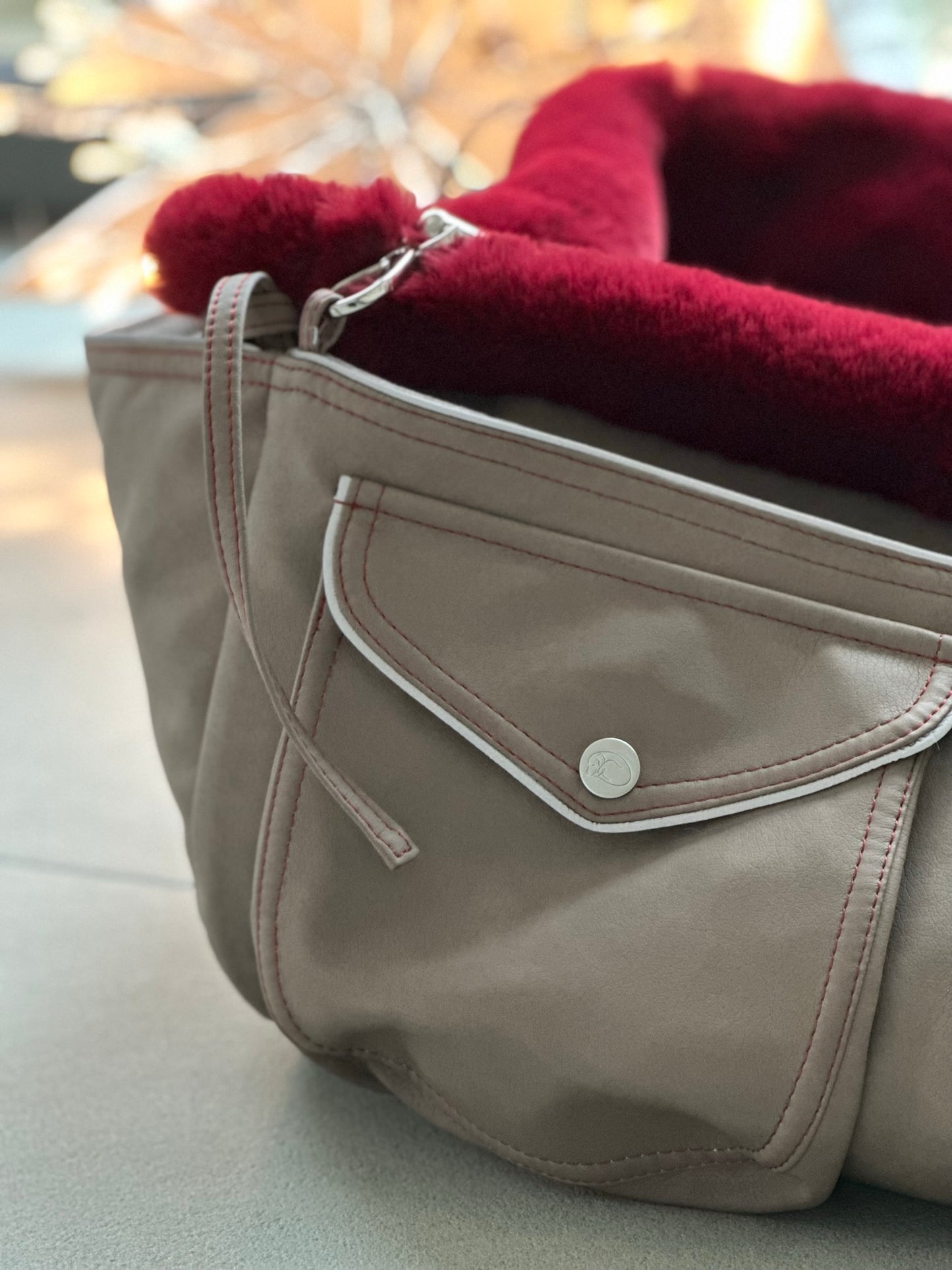 Bolsa de transporte para perros Weekender 4Seasons [[ Color: sandy red, Talla: M ]]