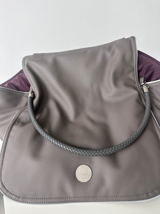 Weekender — Dark Taupe / Blackberry