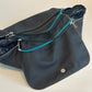 Bolsa de transporte para perros Weekender 4Seasons, negro turquesa, M