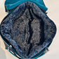 Bolsa de transporte para perros Weekender 4Seasons, negro turquesa, M