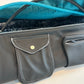 Bolsa de transporte para perros Weekender 4Seasons, negro turquesa, M