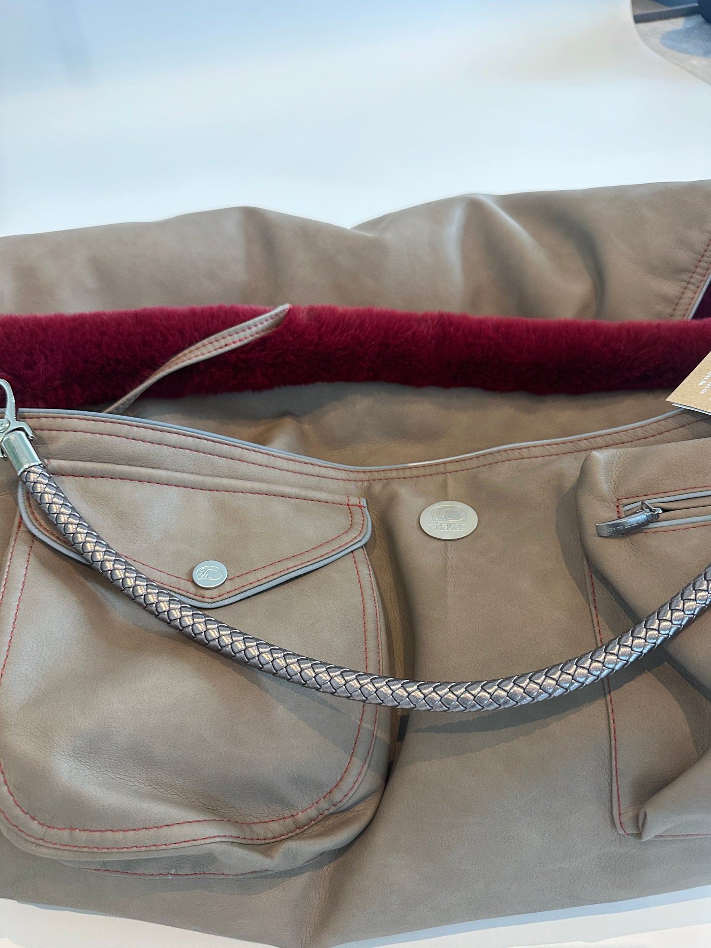 Bolsa de transporte para perros Weekender 4Seasons [[ Color: sandy red, Talla: M ]]