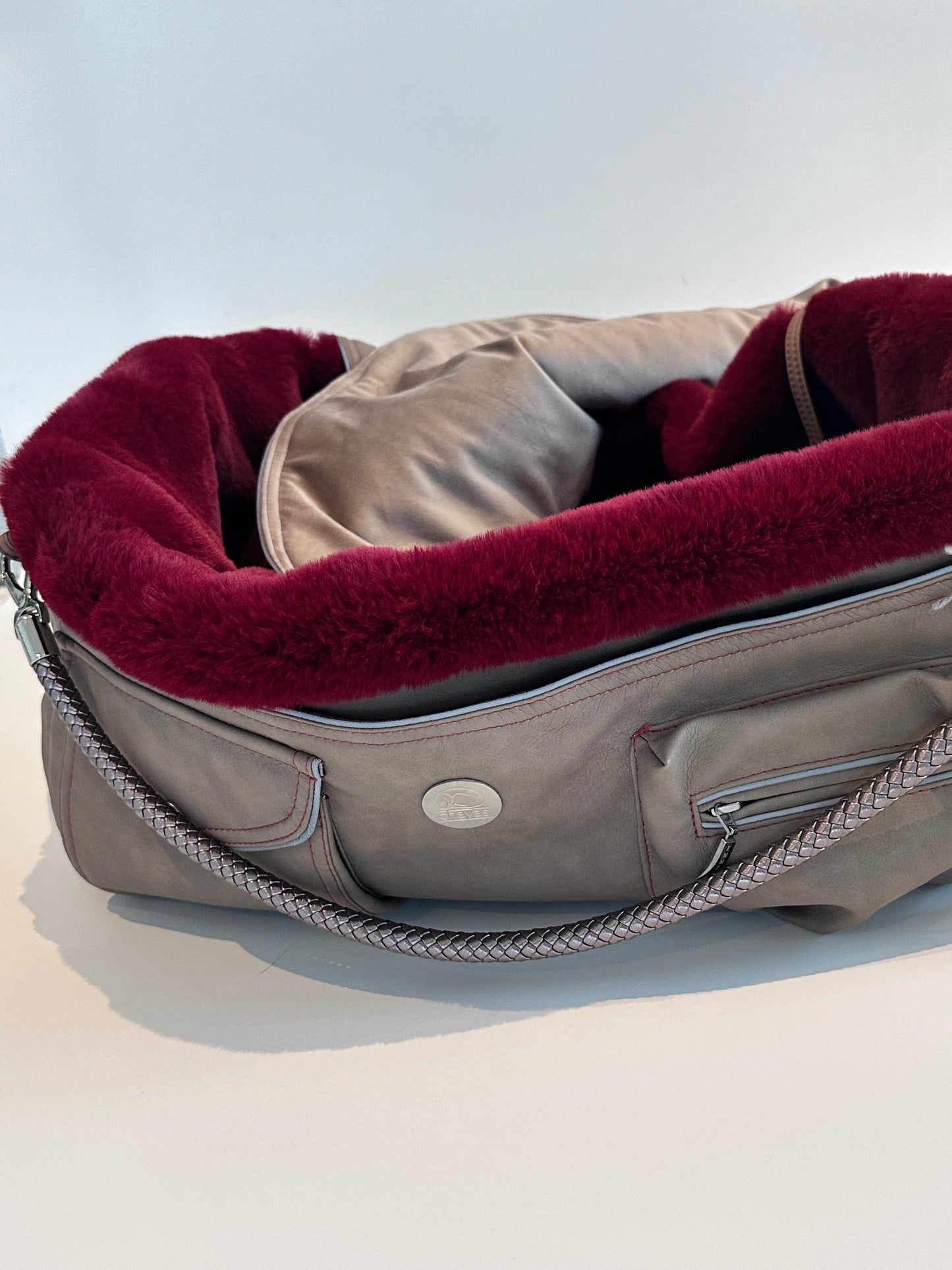 Bolsa de transporte para perros Weekender 4Seasons [[ Color: sandy red, Talla: M ]]