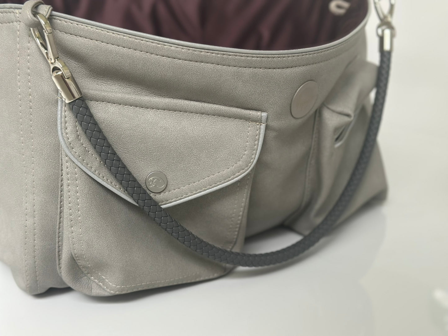 Weekender - Platin grey, blackberry