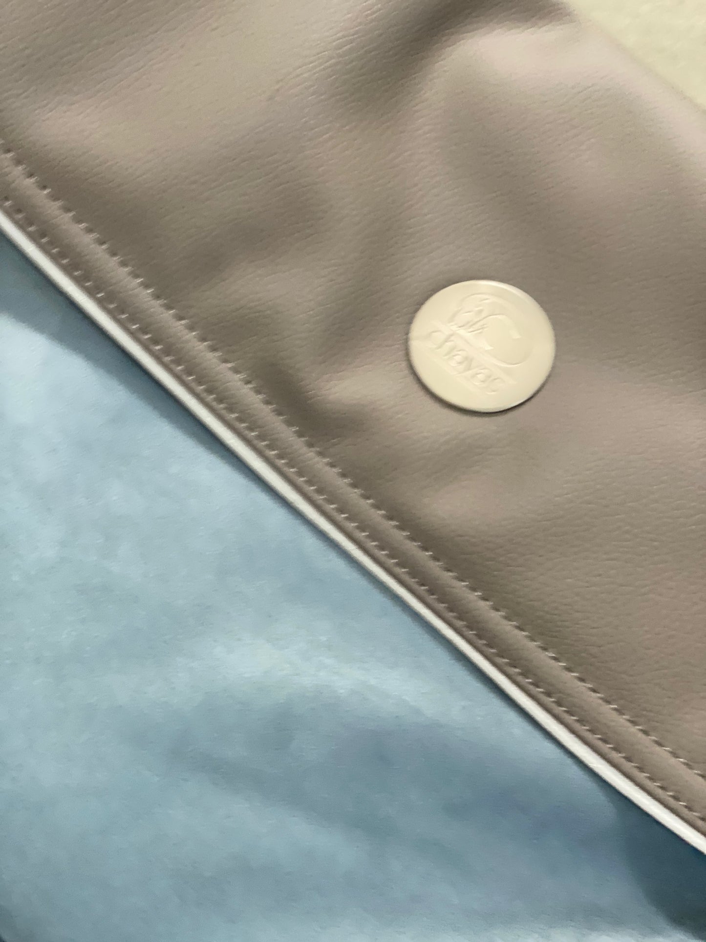 Hundetasche Weekender taupe-iceblue, silverstone Inlay