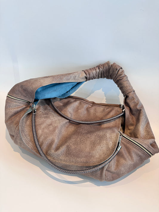 Weekender 4Seasons — Taupe with crossbody strap, size M