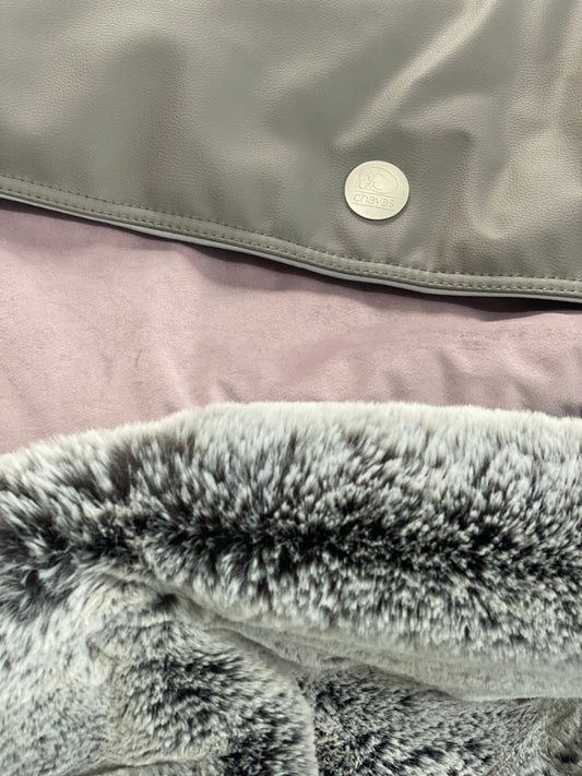 Hundetasche Weekender taupe-dustyrose, salt & pepper Inlay